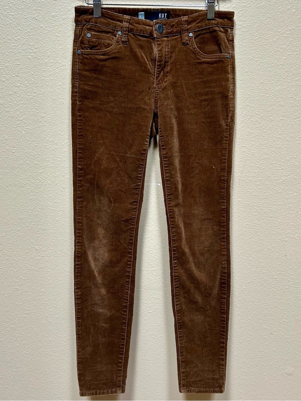 Kut from the Kloth Brown Corduroy Skinny Jeans - Women's